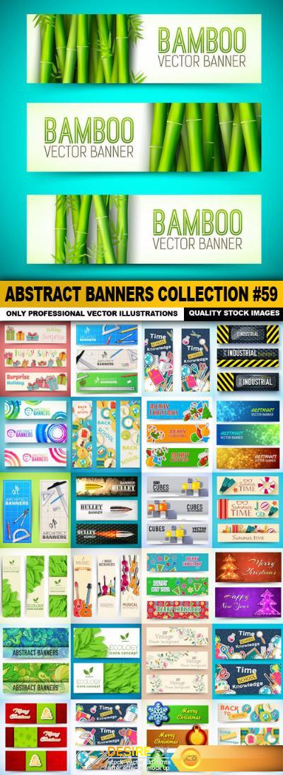 Abstract Banners Collection #59 - 25 Vectors