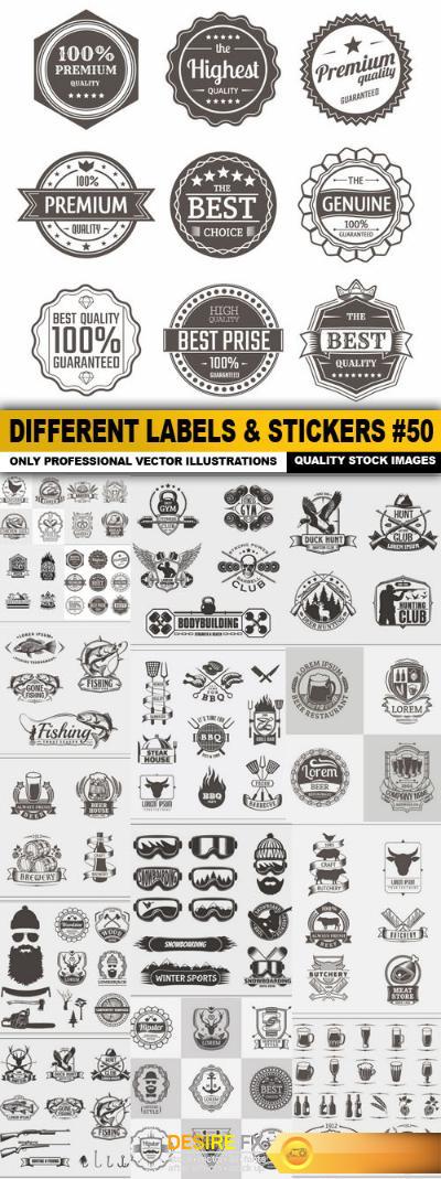 Different Labels & Stickers #50 - 16 Vector