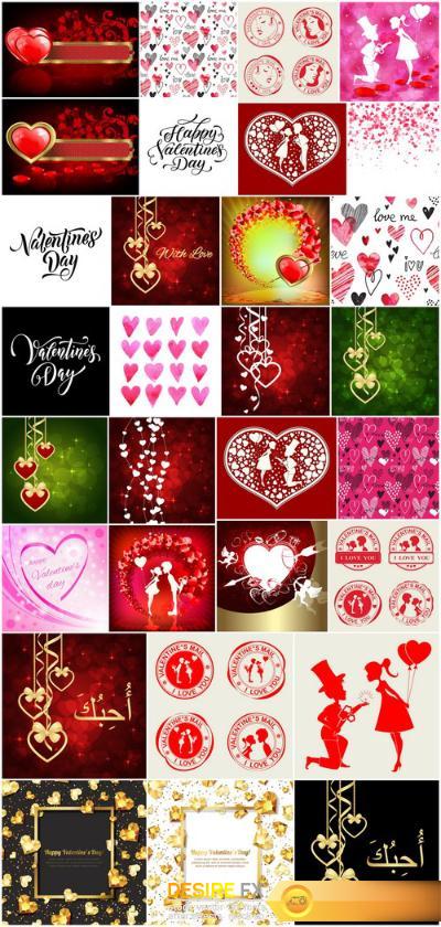 Heart & Love - Happy Valentines Day 8 - Set of 30xEPS
