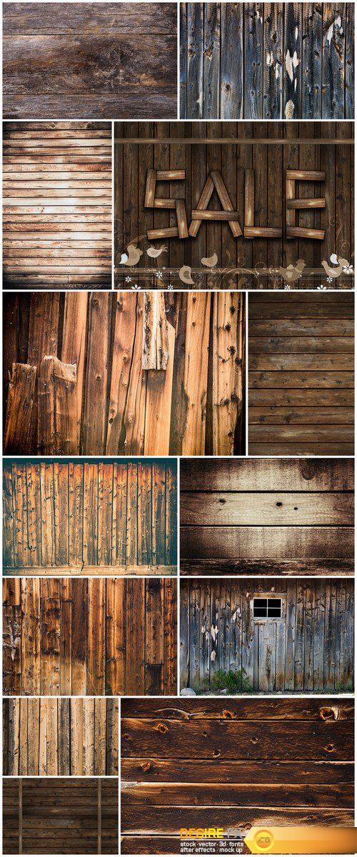 Wood Planks Wall Backdrop, Wooden Background 13X JPEG