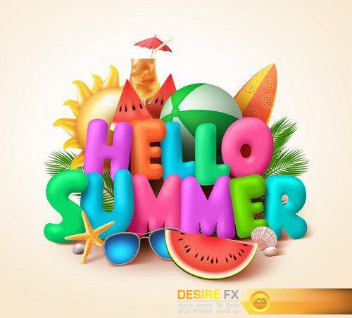 Hello summer 15X EPS