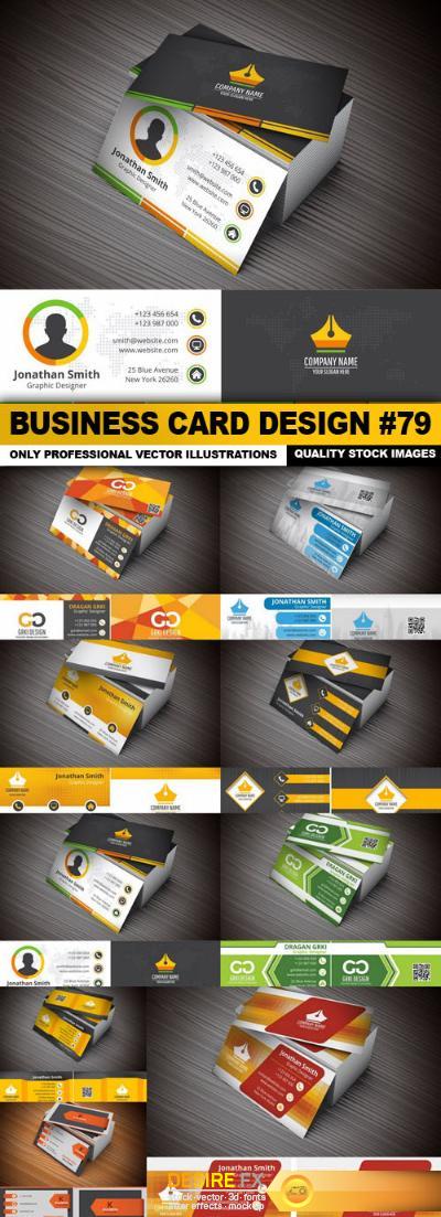 Business Card Design #79 - 9 Vector