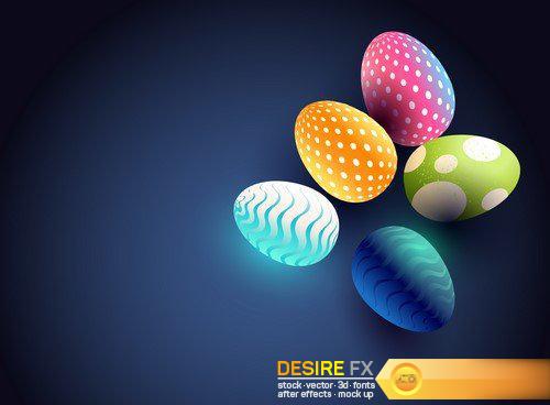 Abstract Easter Egg Background #2 11X EPS