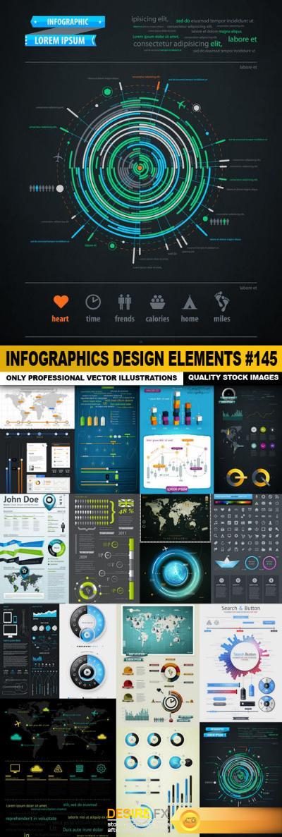 Infographics Design Elements #145 - 15 Vector