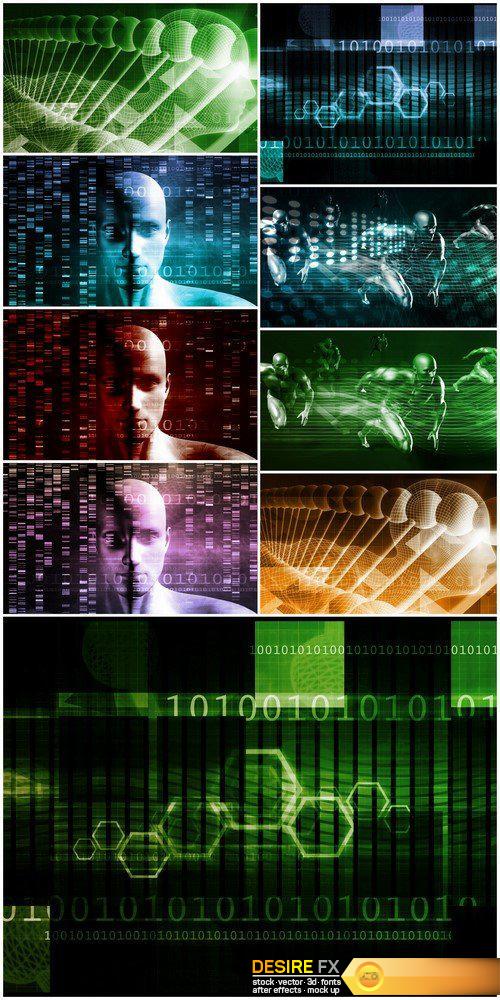 Science Data Abstract futuristic background 9X JPEG