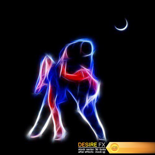 Passionate couple dancing in the moonlight 8X JPEG