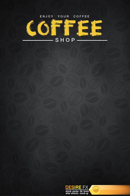 Coffee illustration abstract and background 18X JPEG