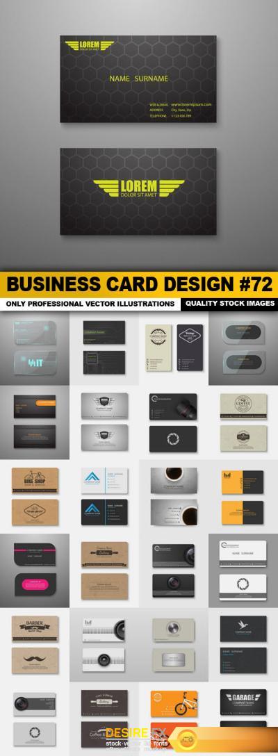 Business Card Design #72 - 25 Vector