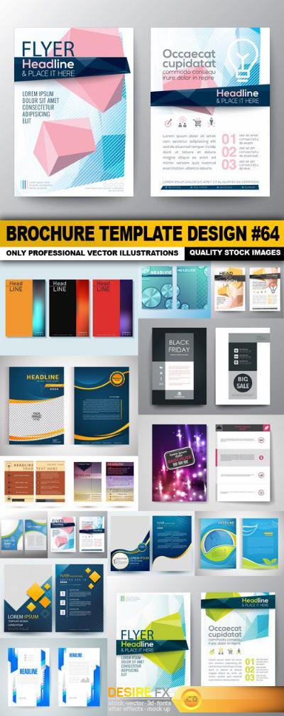 Brochure Template Design #64 - 15 Vector
