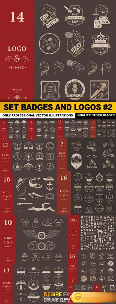 Set Badges And Logos #2 - 15 Vector