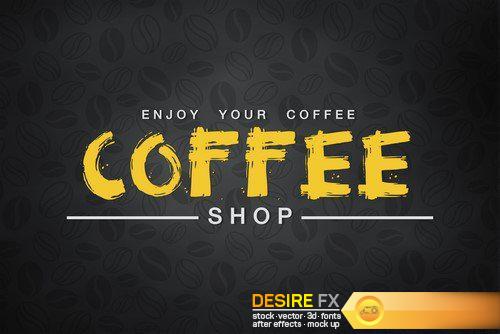 Coffee illustration abstract and background 18X JPEG
