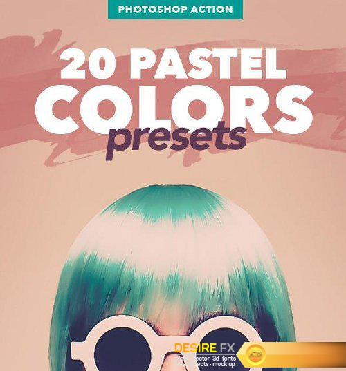 Graphicriver 20 Pastel Colors Presets - Photoshop Action 12017470