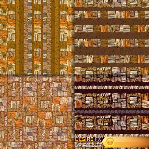 Brown checkered abstract backgrounds 15X EPS