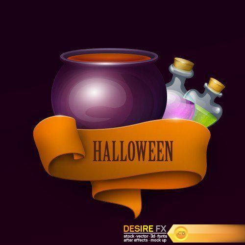 Halloween vector background and design banners
