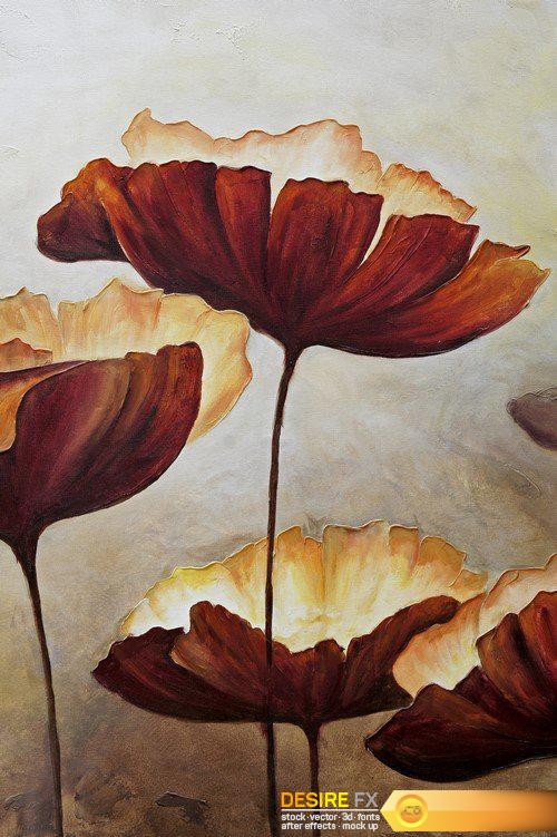 Painting oil poppies 5X JPEG