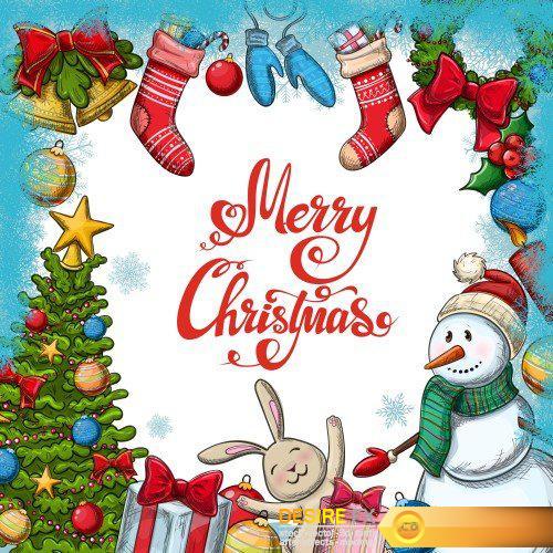 Christmas vector illustration for decoration, Christmas icons Christmas vector illustration for decoration, Christmas icons