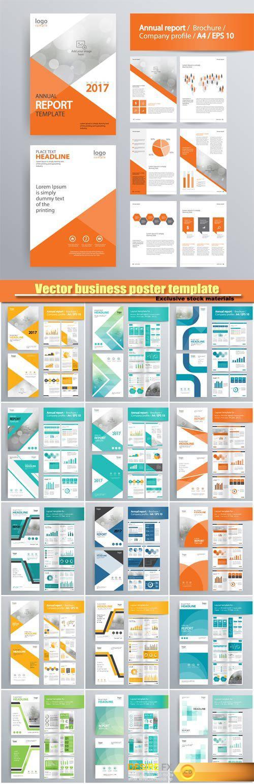 Vector business poster template