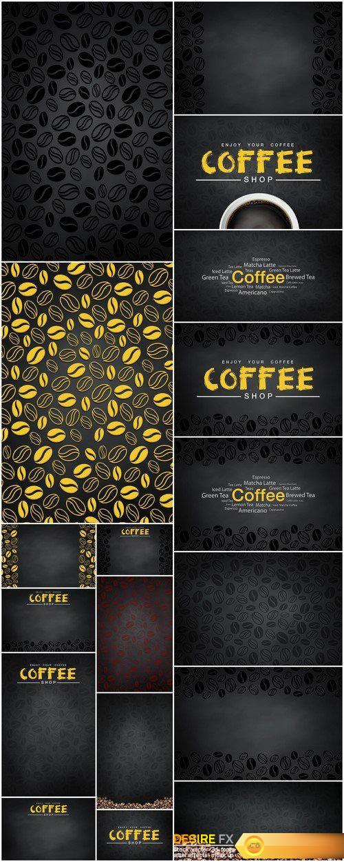 Coffee illustration abstract and background 18X JPEG