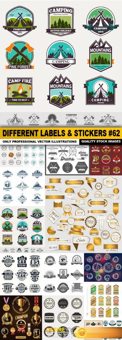 Different Labels & Stickers #62 - 15 Vector