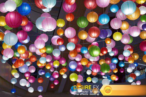 Sea of colorful lanterns 4X JPEG