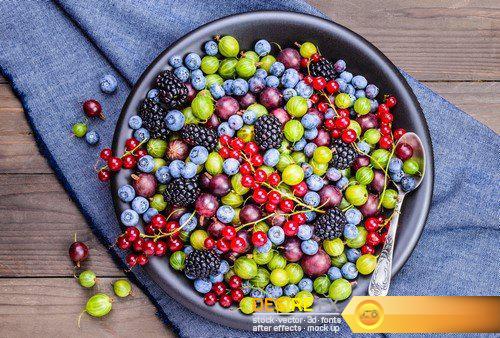 For breakfast - muesli with berries 11X JPEG