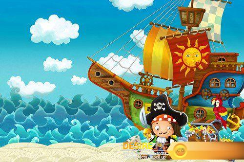 Pirate, cartoon character 10X JPEG