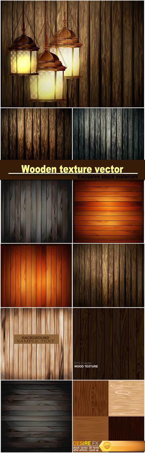 Wooden texture vector