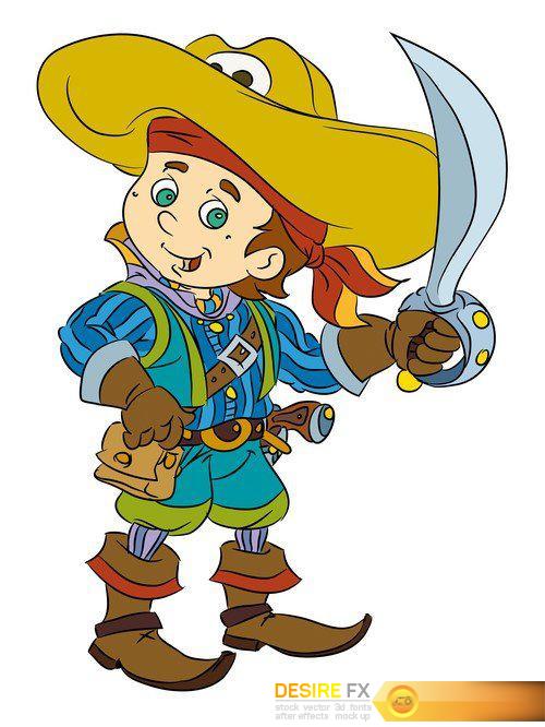 Pirate, cartoon character 10X JPEG