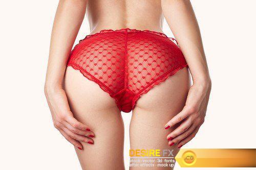 Sexy buttocks in red panties #3 14X JPEG