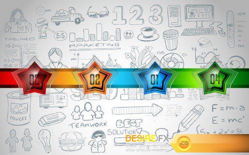 Email Marketing concept with Doodle design style 19X EPS