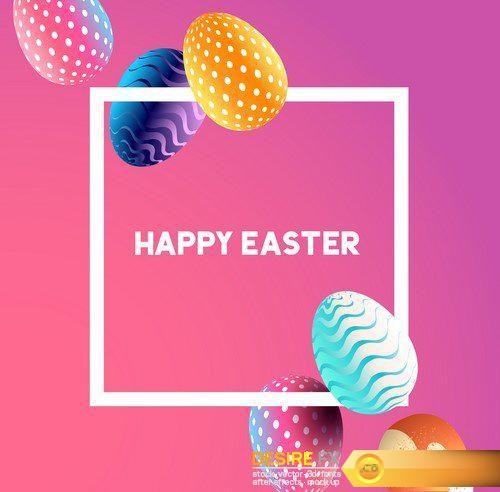 Abstract Easter Egg Background 12X EPS
