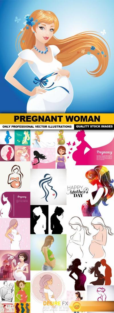 Pregnant Woman - 28 Vector