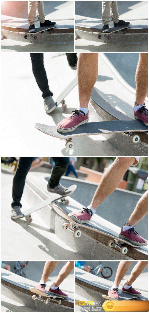 Guys riding skateboard  6X JPEG