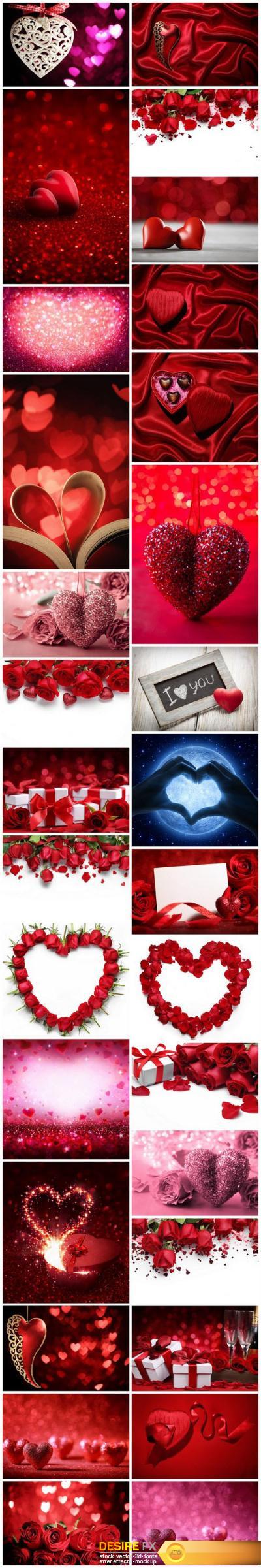 Love, Romance, Heart - Valentines Day - Set of 30xUHQ JPEG Professional Stock Images