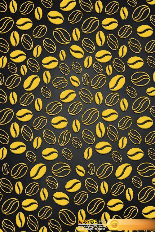 Coffee illustration abstract and background 18X JPEG