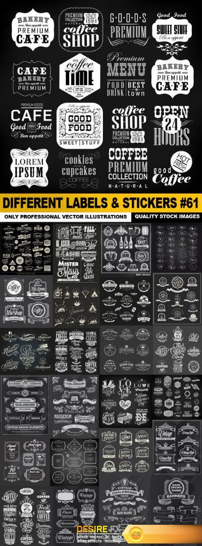 Different Labels & Stickers #61 - 25 Vector