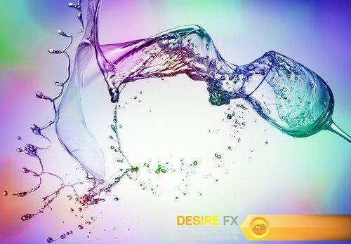 Wine splash on colorful background 8X JPEG