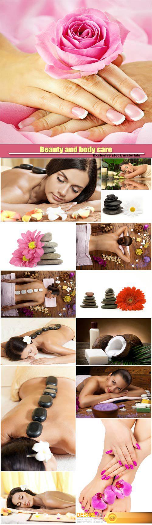 Beauty and body care, the girl in the spa salon