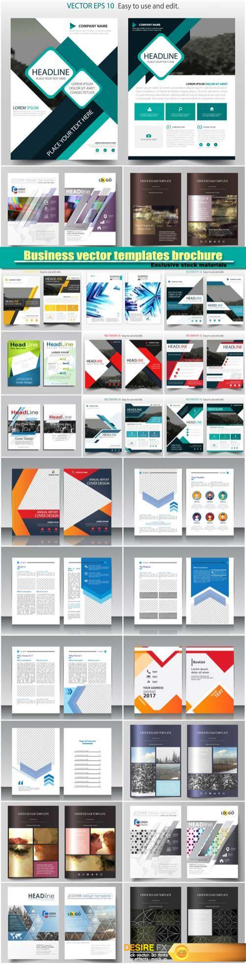 Business vector templates brochure, magazine, flyer, booklet or annual report