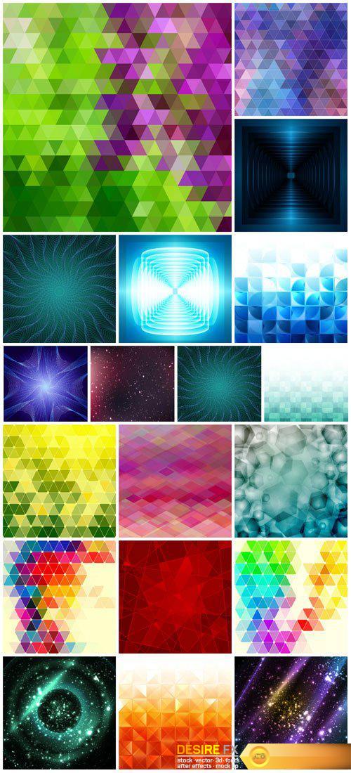 Vector original colorful backgrounds, abstraction