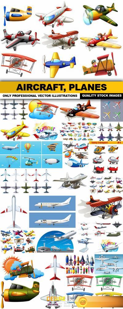 Aircraft, Planes - 30 Vector