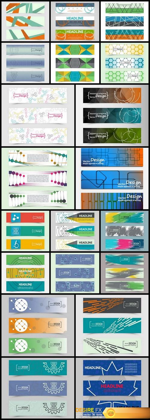 Abstract Banners Collection #126 - 20 Vectors