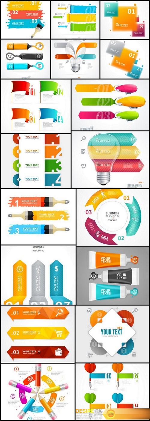 Infographics Design Elements #272 - 18 Vector