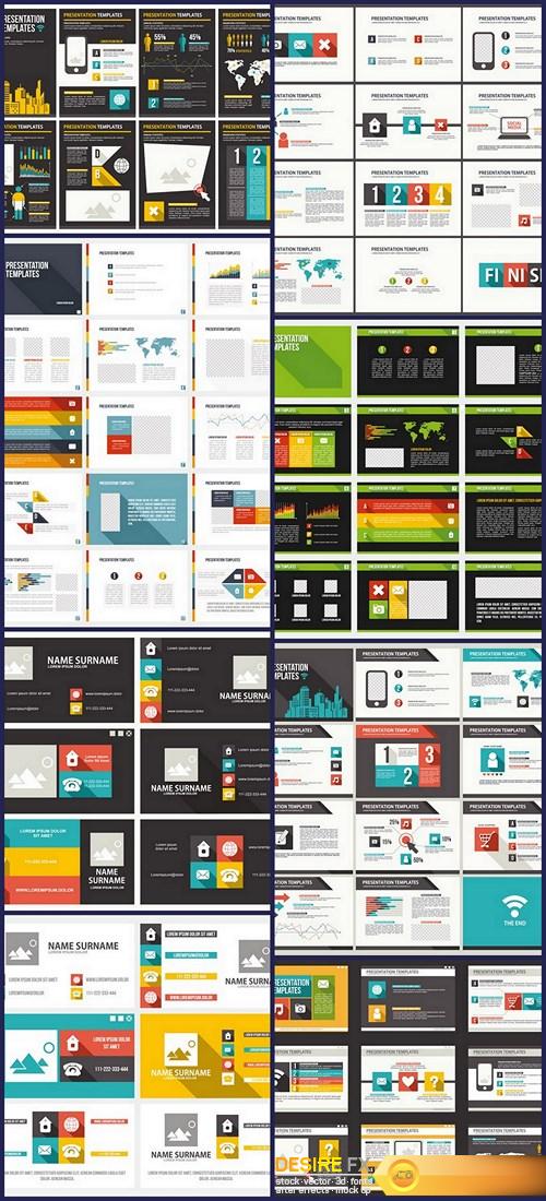 Layout Design Template For Presentation #26 - 8 Vector