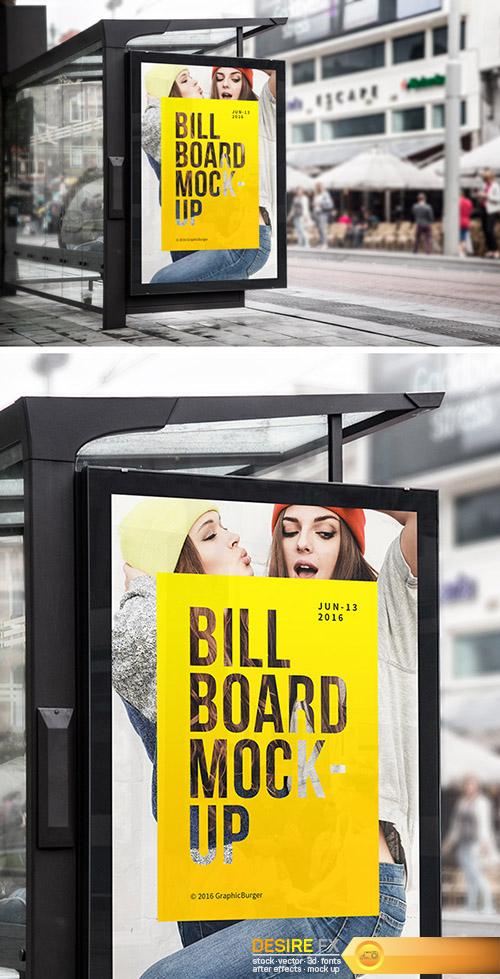 PSD Mock-Up - Bus Stop Billboard