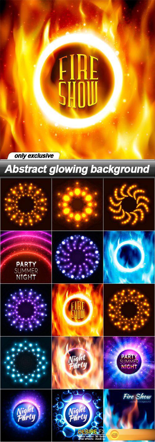 Abstract glowing background - 15 EPS