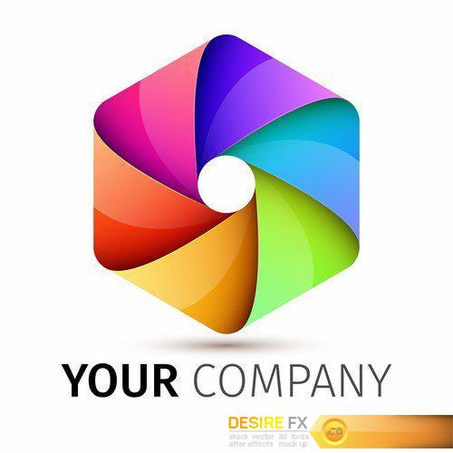 Abstract colorful logo - 25 EPS