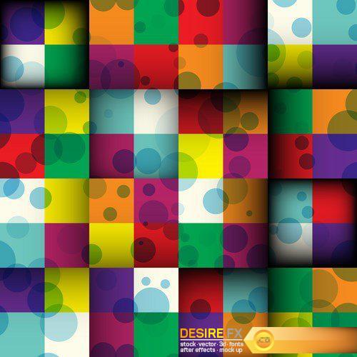 Abstract square seamless background - 15 EPS