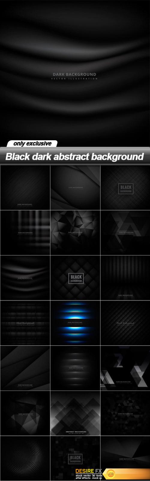 Black dark abstract background - 21 EPS