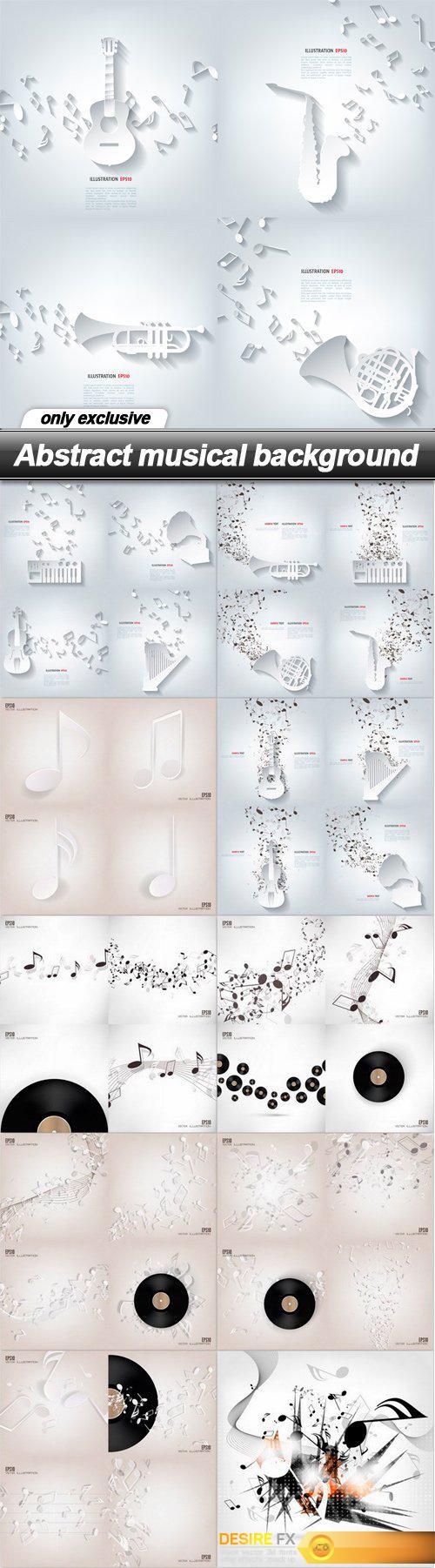 Abstract musical background - 11 EPS